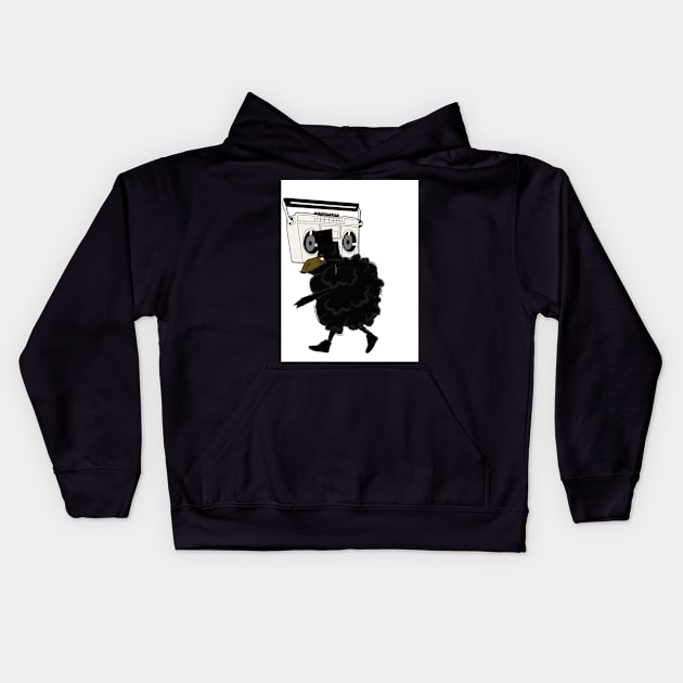 sheep beat Kids Hoodie by brandonfoster1650